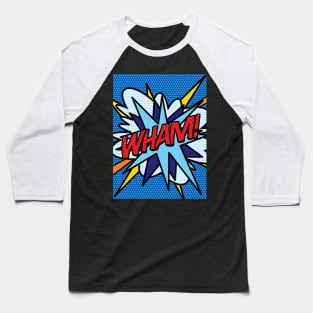 Comic Book Pop Art WHAM Baseball T-Shirt